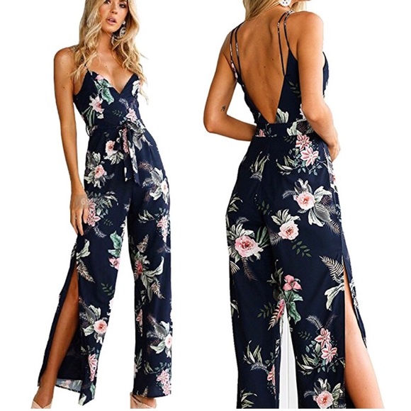 side split jumpsuit